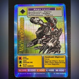 1999 Machinedramon Bo-55 Rare Holo Foil Digimon Card